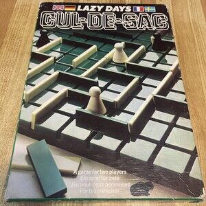 Vintage Rare Lazy Days Cul-De-Sac 2 Player Board Game 1975 London England